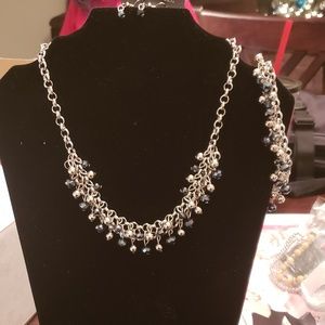 earrings,necklace with bracelet